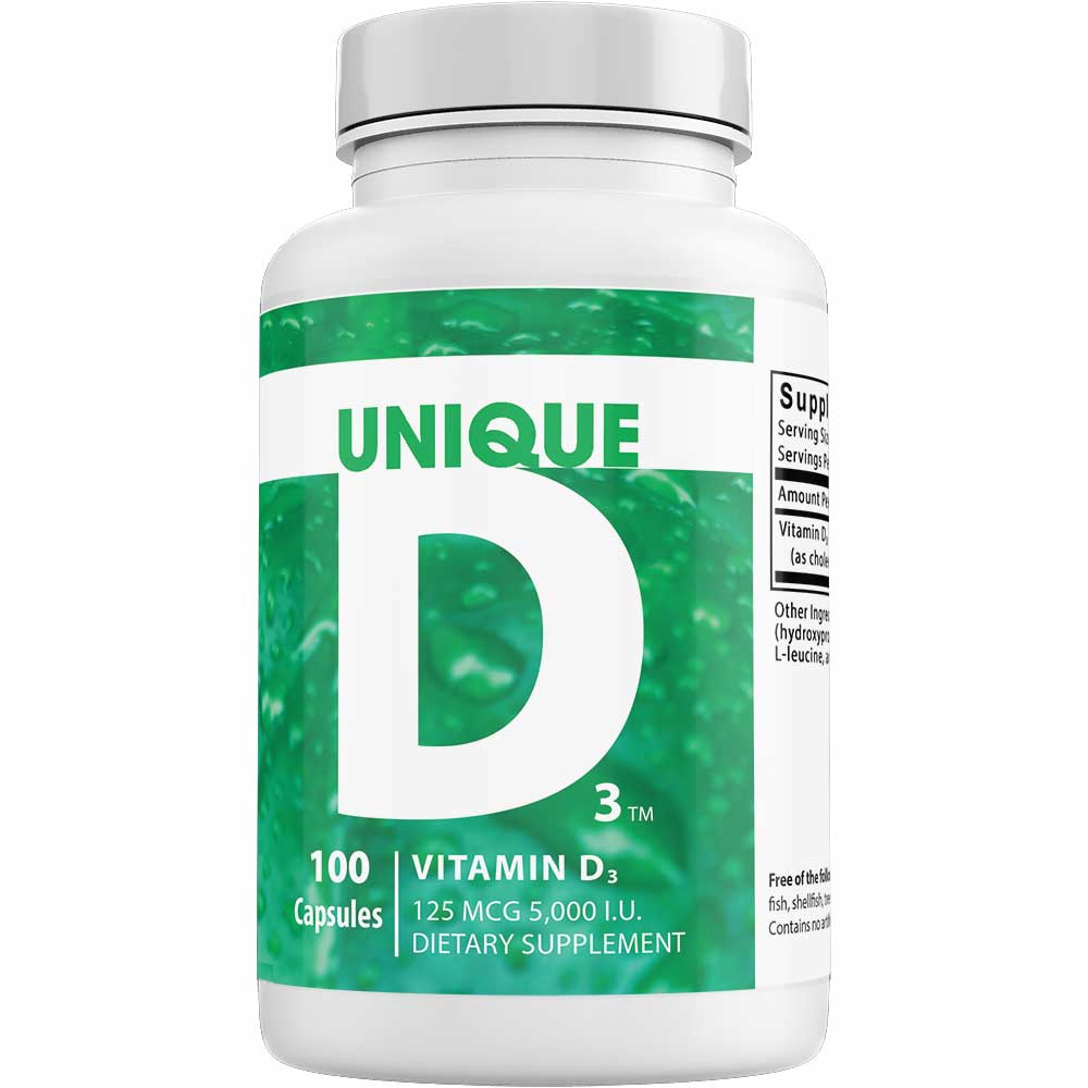 UNIQUE Vitamin D3™ – 5,000 I.U.-Vitamin E-A.C. Grace Company