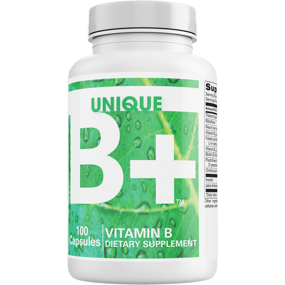 UNIQUE Vitamin B+ - 100 Vegetarian Capsules-Vitamin E-A.C. Grace Company