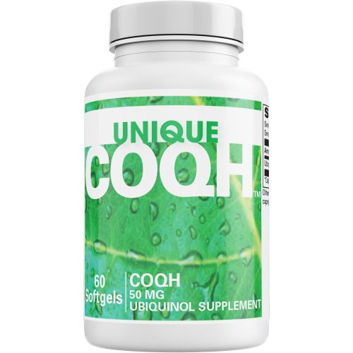 ACGrace - A bottle of UNIQUE CoQH™ (50 mg) CQH 60 - Softgels.