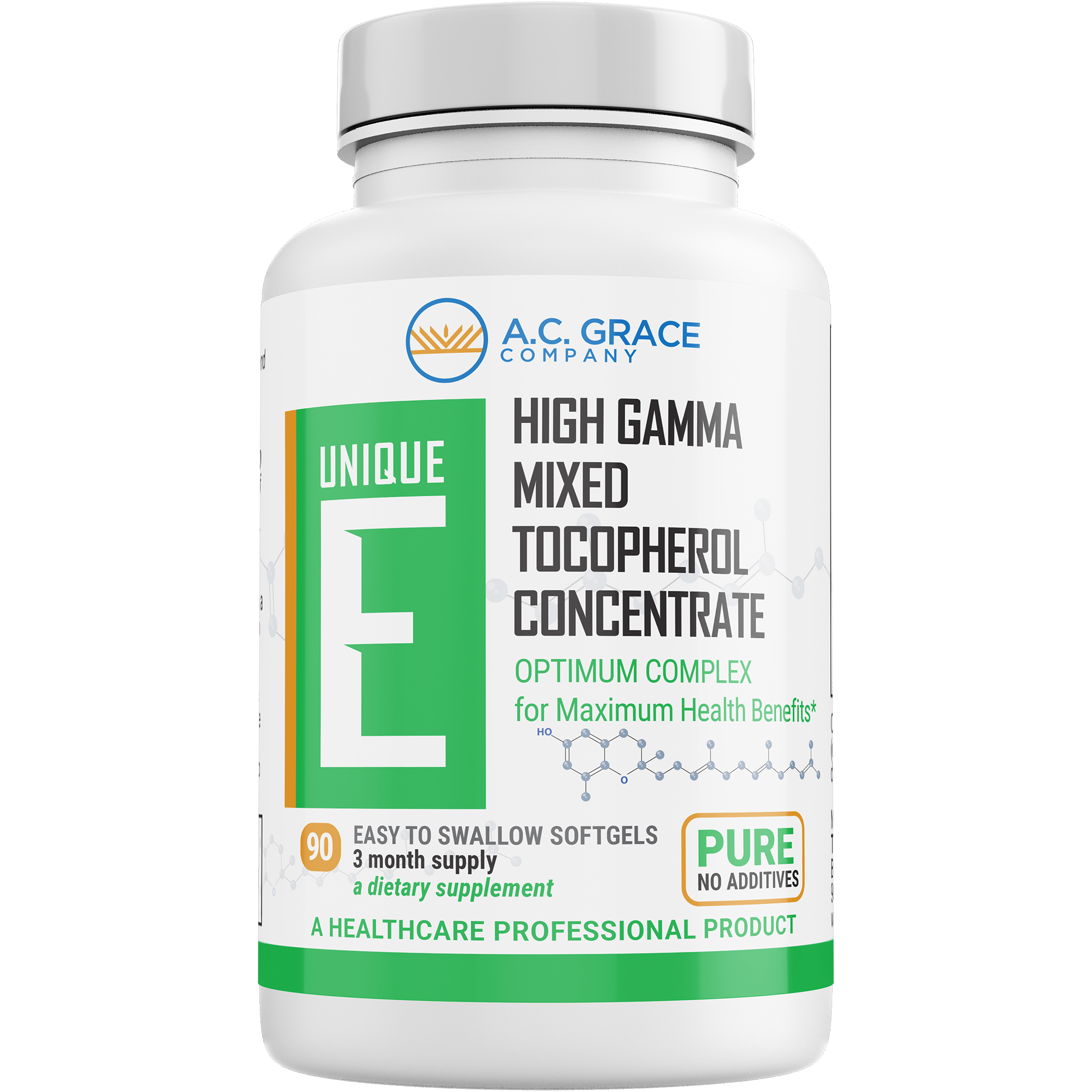 ACGrace - A bottle of high gamma mixed tocopherol concentrate.